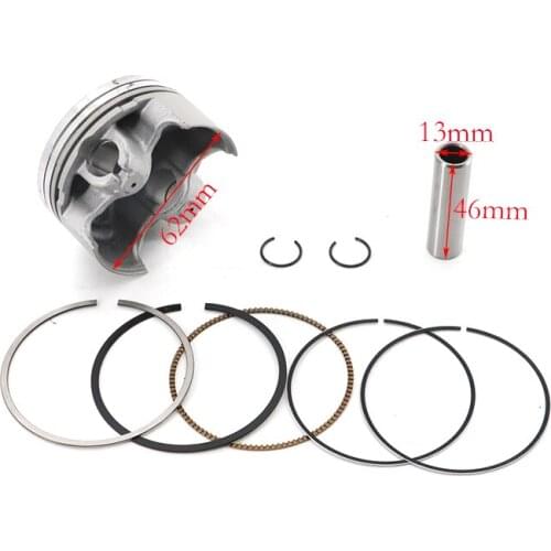 62mm Piston Rings Kit For Yinxiang YX160 170 160cc 170cc Cylinder engine Horizontal Engine Dirt Pit Bike Monkey ATV Quad Parts