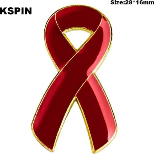 Red Aids pin Badge Buttons Brooch Anime Lovers Shirt Denim Jacket lapel pin XY0025