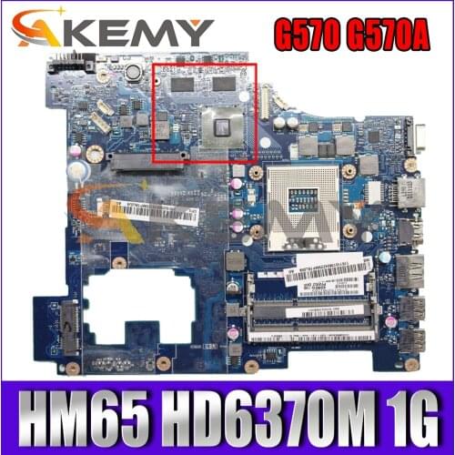 Akemy PIWG2 LA-6753P Motherboard For Lenovo G570 G570A Laptop Computer 11013648 PGA989 HM65 HD6370M 1G DDR3 100%% Test Work