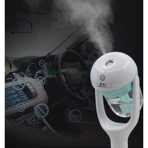 MINI Portable Design Ultrasonic Car Humidifier Air Purifier Auto Sprayer Mist Aroma Essential Oil Fragrance 4Colors 180Degree