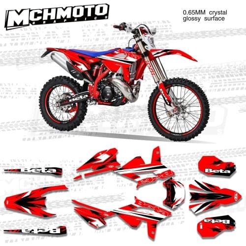 MCHMFG Motorcycle Team Graphic Decal & Sticker Kit For BETA RR 20-22 2020 2021 2022 Sticker