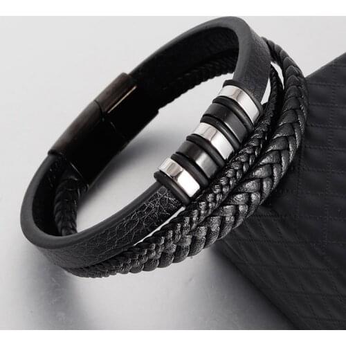 NAIQUBE Leather Bracelets