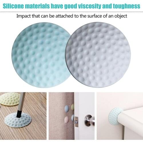 Wall Thickening Mute Door Fenders Golf Modelling Silicone Fender Handle Door Lock Protective Pad Protection Wall Stick Mat