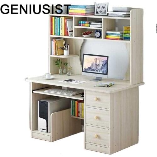 Escritorio Tisch Bureau Meuble Computer Office Tavolo Notebook Stand Bed Mesa Laptop Bedside Desk Tablo Table With Bookcase