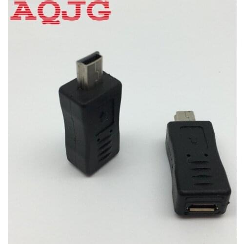 New Black Micro USB Female to Mini USB Male Adapter Converter Adaptor Promotion Hight quantity Extend adapter AQJG