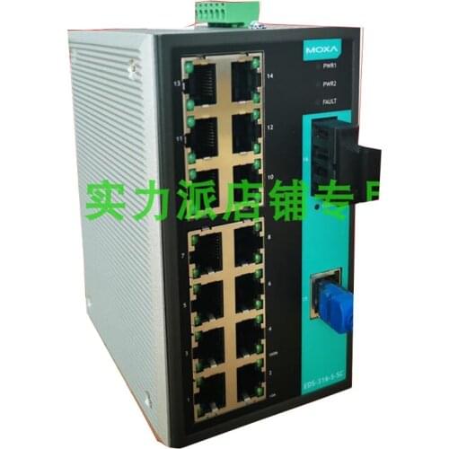 New Original Spot Photo For MOXA EDS-316-S-SC-T Unmanaged Industrial Ethernet Switch Single Mode