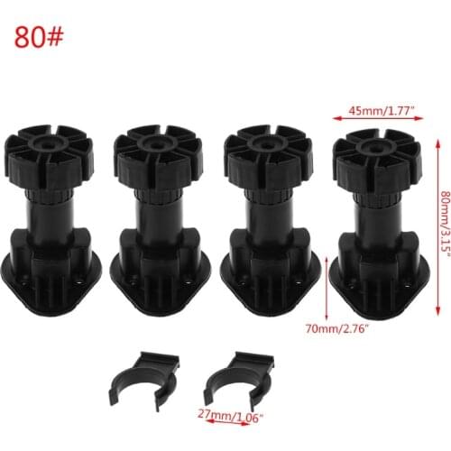 4pcs Adjustable Height Cupboard Foot Cabinet Leg For Kitchen Bathroom