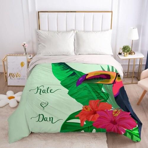 Luxury Duvet cover Quilt/Blanket/Comfortable Case Single Double Queen King Bedding 140x200 240x220 240x260 nordic Light green