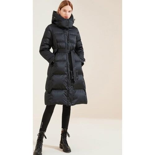 Plus size womens winter down jacket puffer keep warm 10XL big size black red white hood belt fashion coat