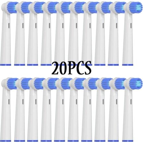 20-50pcs/Set Replace Brush Heads For Oral B D12 D16 D100 EB50 EB20 Sensitive Clean Nozzle Oral Care Wholesale Soft Vacuum Brush