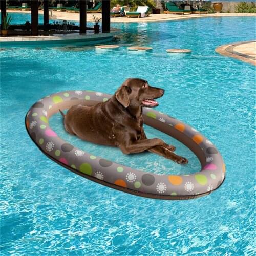 Dog Swimming Pool Inflatable Hammock Pet Pool Floating Bed Spring Summer Swimming Ring