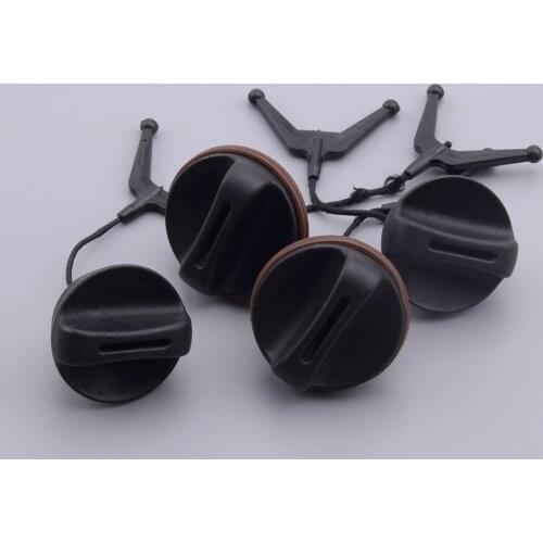 2 Plastic Black Fuel Cap & 2 Oil Cap fit for Husqvarna 340 345 346XP 350 353 chainsaw part 537215202 503903901