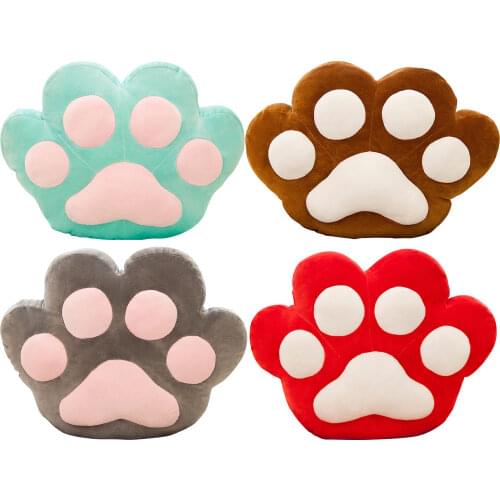 2 In 1 Cute Cat Paw Pillow Blanket Soft For Home Office Travel Plush Pillow Air Conditioning Blanket Office Nap Customi