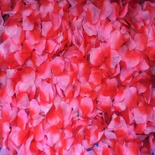 2000 Pcs Artificial Rose Petals Wedding Petalas Colorful Silk Flower Accessories 50JD