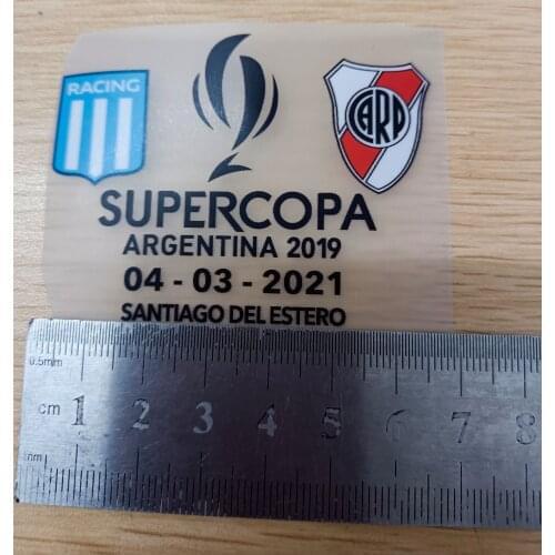 2021 Supercopa Argentina 2019 Patch game Match Details Iron On Transfer Patches