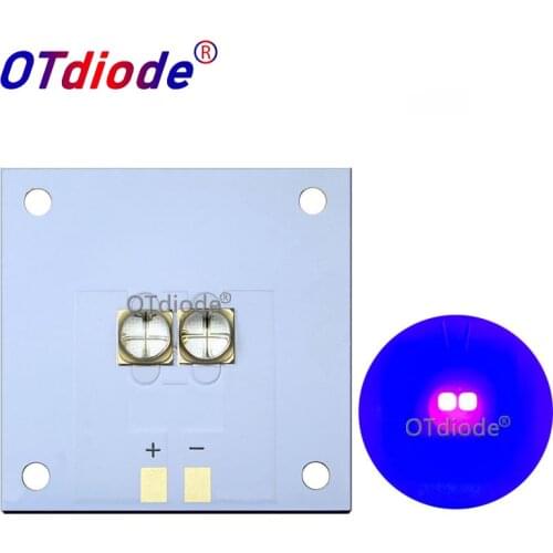 20W watts LG UV Purple LED Ultraviolet Bulbs Lamp Chips 6565 365nm 395nm 405nm COB Module 40*40 Copper Board for 3D Printer DIY