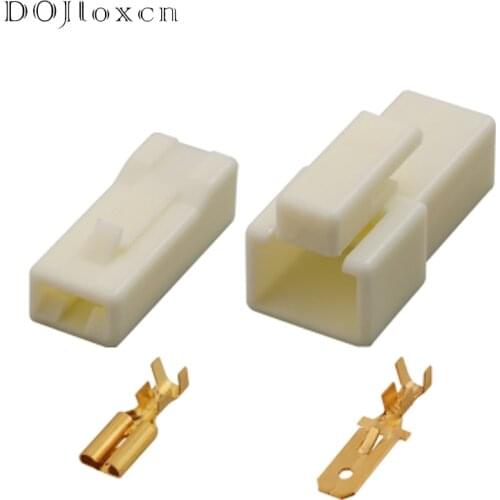5/10/20/50/Sets 1 Pin Unsealed Socket Automotive Male And Female Connector 7.8 MM Wiring Plug With Terminal 7123-3010 7122-3010
