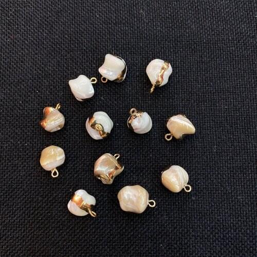 5pcs Natural Conch Shell Pendant Electroplating Phnom Penh Necklace Accessories DIY Handmade Necklace Bracelet Pendant Design