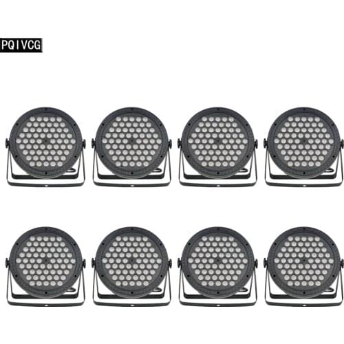 8 PCS 60x3w RGB 3in1 Full Color Led Stage Par Light DMX Stage Lighting KTV BAR DISCO Lighting
