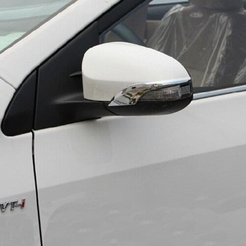 Auto Rear View Mirror Trim Car Side Mirror Strip For TOYOTA Corolla 2014 2016ABS chrome YT-72125