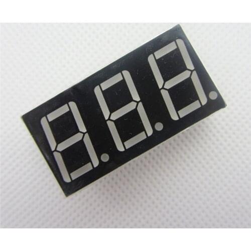 Big Sale!!! 5pcs 3bit 3 bit Common Anode Positive Digital Tube 0.56" 0.56in. Red LED Digit 7 Segment