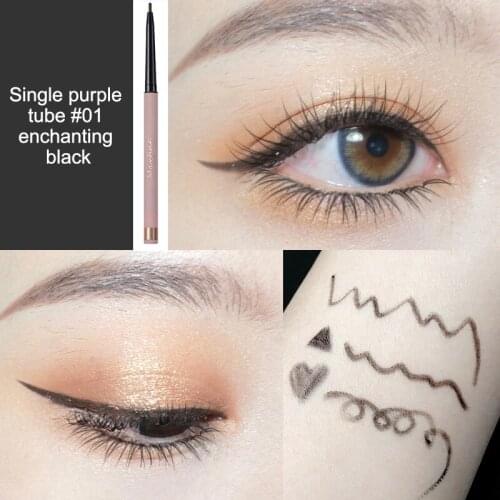 6 Colors Eyeliner Pen Pencil Portable Easy Makeup Long-lasting Natural Not Blooming Quick Dry Waterproof Eye Liner Makeup TSLM1