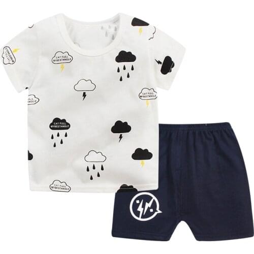 Hot sale baby gilr clothes quality cotton kids clothes set summer short sleeve childrens clothing baby boy clothes body suit
