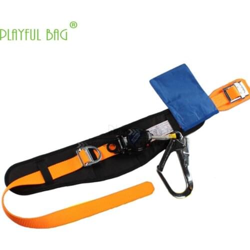 Macrocyclic single waist speed difference safety belt High-altitude construction speed-drop half-body electrical belt ZL09