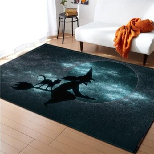 Dream Cartoon Halloween pattern Carpets for Living room Bedroom Bedside Child Room Play Rug Large 3D Printed Kids Game Crawl Mat