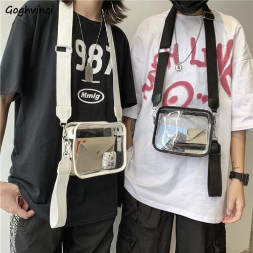 Chest Bags Unisex Transparent Crossbody Chic Harajuku Hipster Couples Leisure Small High Street Hip-hop Fashion Ins Ulzzang