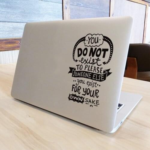 Life Philosophy Quote Laptop Sticker for Macbook Pro 16" Air Retina 11 12 13 15 inch Mac Book Skin Vinyl 14" Mi Notebook Decal