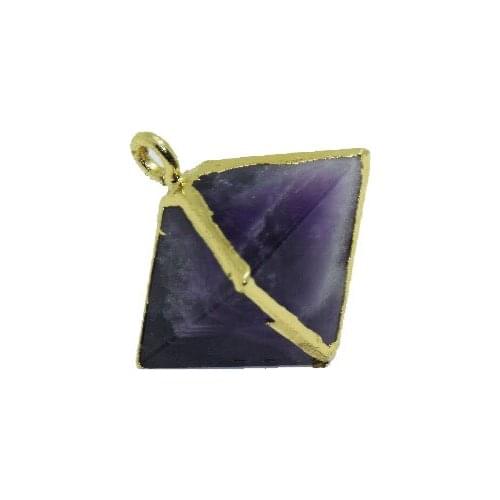 Natural Purple Quartz Crystal pendant women accessories Pendulum real Chakra amethysts stone pendant for jewelry making