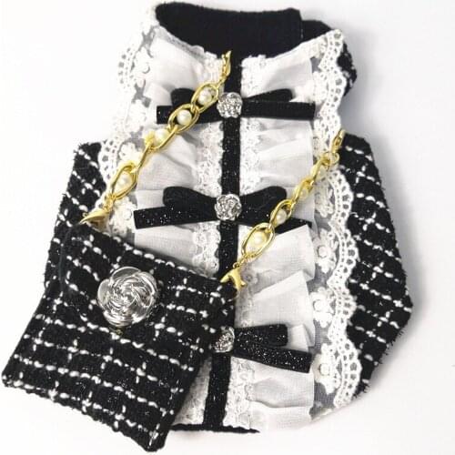 New Style Fashion Pet Dog Vest With Bag Winter Warm Waistcoat Clothes For Small Medium Dogs Pug T-shirt Hoodie Costume AML20