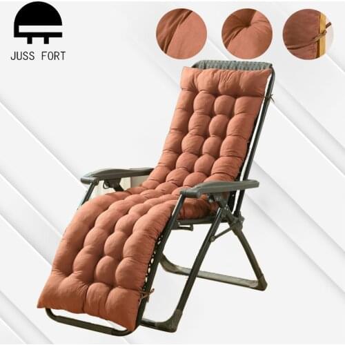 Solid long Cushion Mat For Recliner Rocking Rattan Chair Folding Thick Garden Sun Lounge Seat Cushion Sofa Tatami Mat No Chair