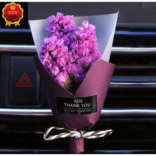 Car Air Freshener Handmade Dry Flower Air Conditioner Outlet Fragrance Perfume Clip Multiple Style Lovely Ornaments Auto Accesso