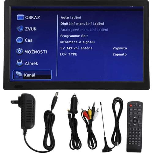 LEADSTAR 13 Inch Color TFT-LED Portable Small Digital Television for Car Caravan Outdoor US Plug 110‑220V