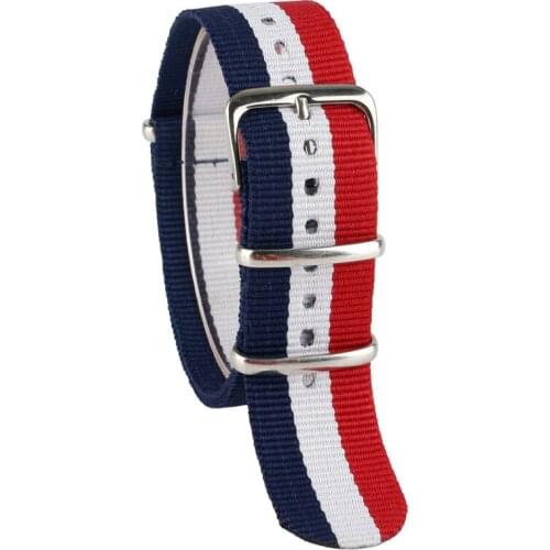 22mm Canvas Watch Strap Wrist Band Casual Outdoor Steel Pin Buckle Men Women Replacement Soft Bracelet Nylon Sport NATO Style