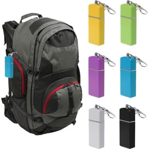 T84F Portable Mini Pocket Ashtray Windproof Cases Key-chain Outdoor Smoking Accessory