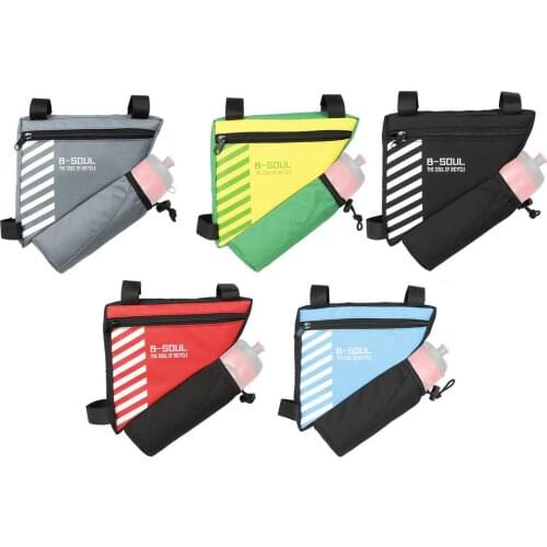 Bicycle Triangle Bag Bicycle Frame Front Tube Pouch Large Capacity Mountain Bike Water Bottle Storage Bag Cycling Accessories