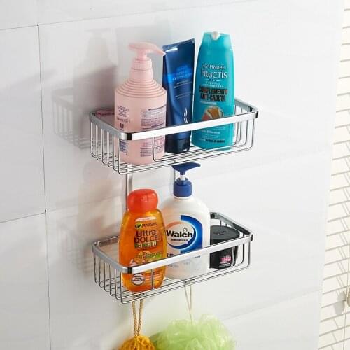 Vidric chrome corner shelf Bathroom Shower shelf Shampoo Soap corner Storage Shelf Bathroom Accessories