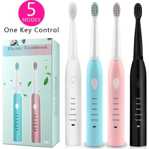 Ultrasonic Electric Toothbrush Rechargeable Dental Scaler Tooth Calculus Cleaner Home Portable Remover Stains Dentist Brush Head