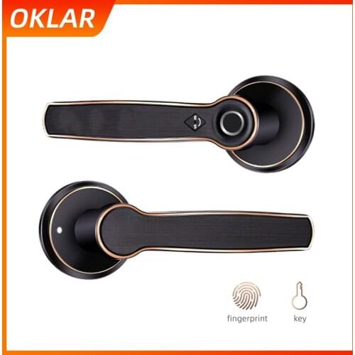 OKLAR Intelligent Lock Biometric Fingerprint door Lock With digital code IC Card Unlock indoor Electronic Door Lock