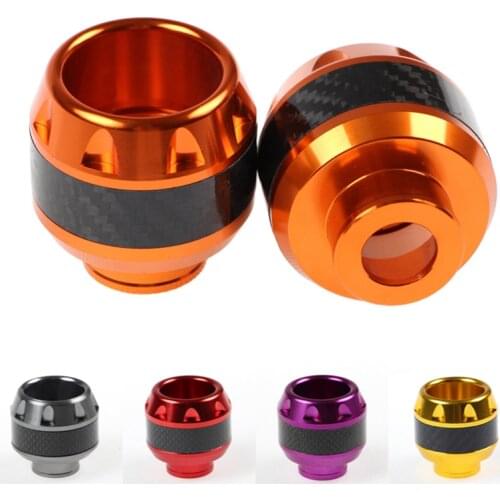 2 PCS Universal Motorcycle accessories front fork cup motorcycle Aluminum alloy carbon fiber drop resistance cup For BWS RSZ