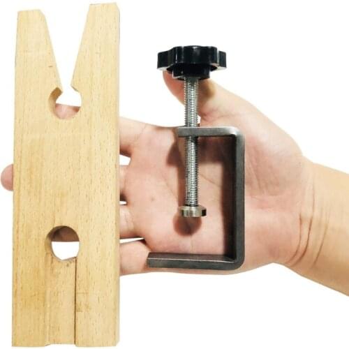 Jewelers Bench Pin Clamp V-Slot C-Clamp Mount On Table Workbench Jewelers Tools