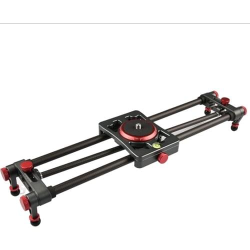 VLOGMAGIC Professional Desktop Video Carbon Fiber Camera Slider Track Stabilizer Rail for Filmmake Panning Follow Focus(18'')