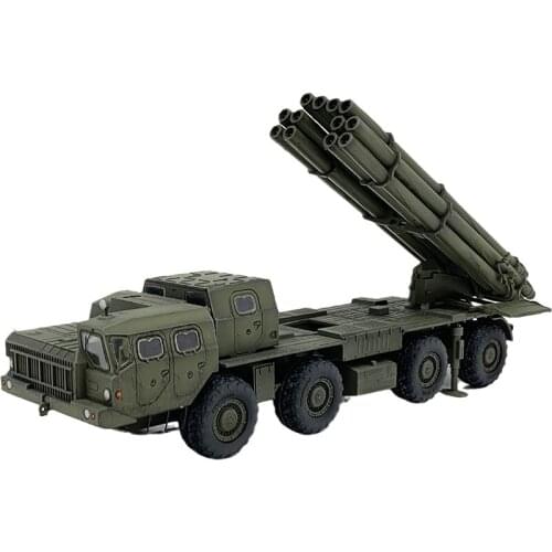 1/72 PVC Russian Army Tornado Multi-tube Self-propelled Rocket Launcher Green War Military Model High-end Collection Scene Toy