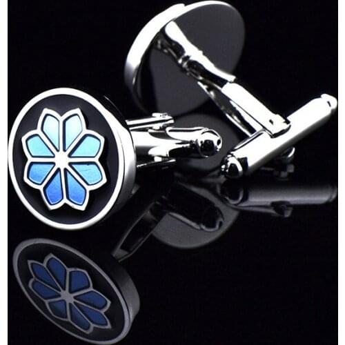 1 Pairs Plum Blossom Sleeve Nails Mens Shirt Cufflinks Silver Cuff Links Buttons Jewelry Clothing Accessories