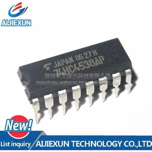 10PCS 74HC4538AP DIP16 in stock 100% New and original