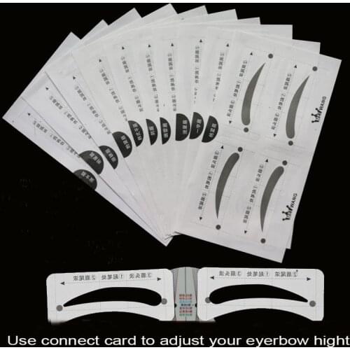10pcs/set eyebrow sticker Grooming Kit beauty makeup tools eyebrow drawing shaper Template AC068