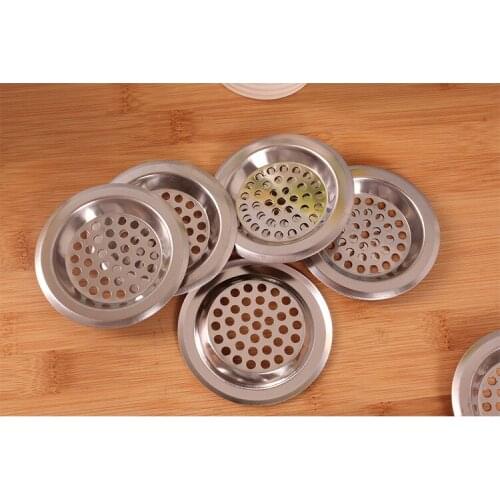 20PCS/LOT Metal Mesh Sink Stopper Strainer Basket Shower Bathtub Drain Net Protector KC 1404